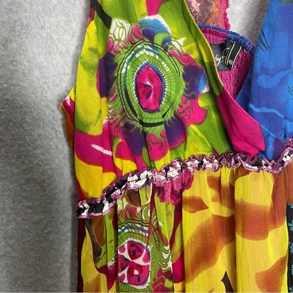 Colorful Halter Neck Women Dress - Picture 6 of 10